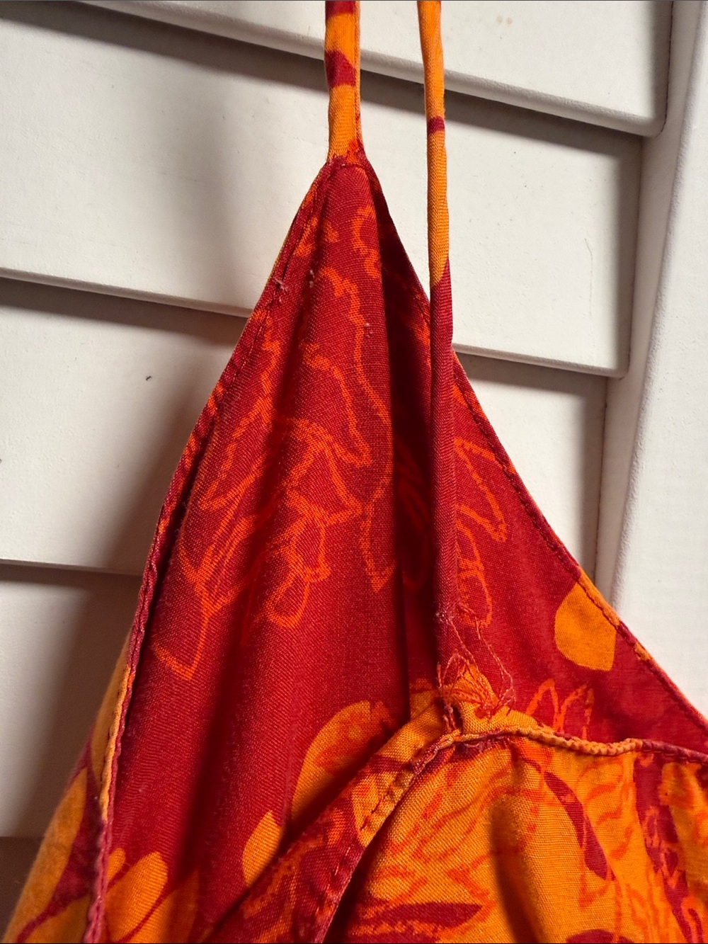 Manuhealii Red & Orange Floral Slip Dress. Pls see pics/description. - Picture 3 of 8